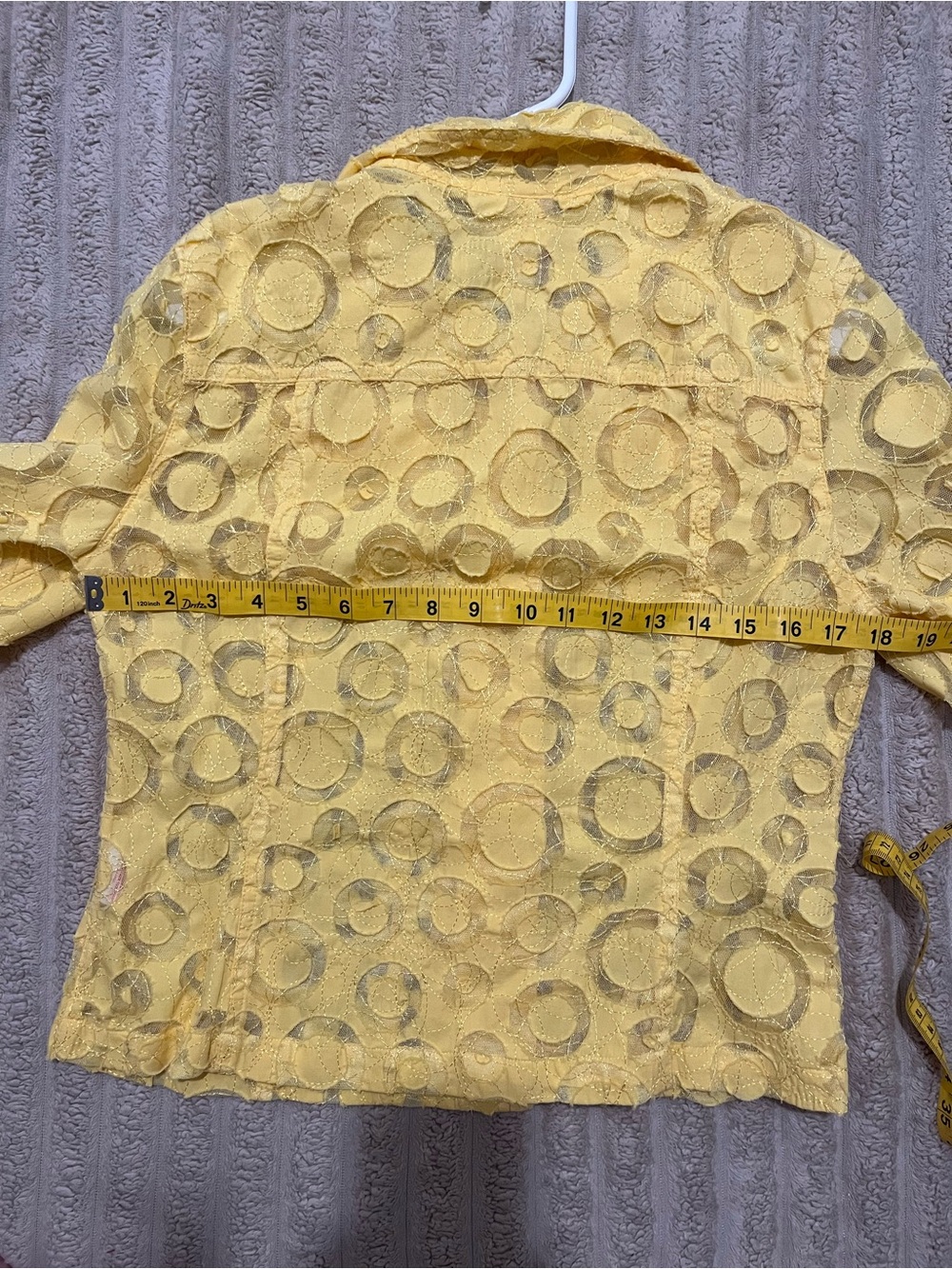 Ruby Rd. Girls' Sunny Yellow Textured Button-Front Top - Picture 7 of 8